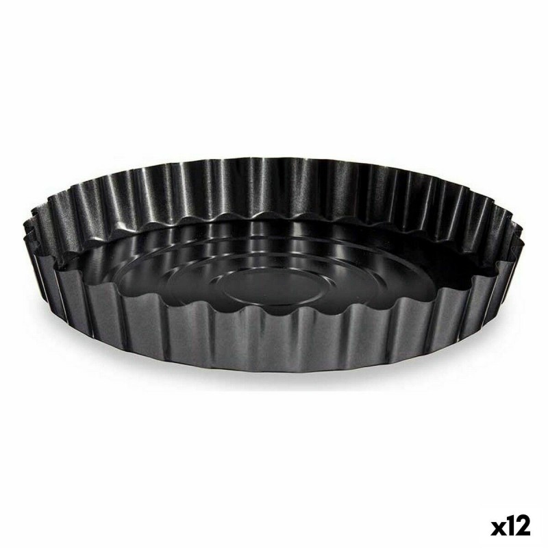 Stampo da Forno Kinvara CK56493 Grigio scuro Metallo Acciaio al carbonio Ø 28 cm (12 Unità)