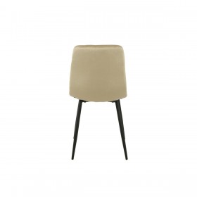 Sedia Romimex Beige Velluto Metallo 45 x 89 x 55 cm