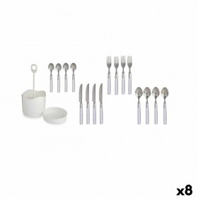 Set di Posate Kinvara HQ233H10 Bianco Acciaio inossidabile (8 Unità)
