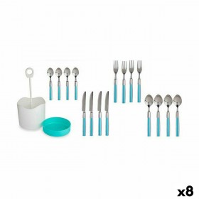 Set di Posate Kinvara HQ223H10 Azzurro Acciaio inossidabile (8 Unità)