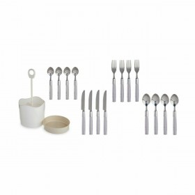 Set di Posate Kinvara HQ223H10 Grigio Acciaio inossidabile (8 Unità)