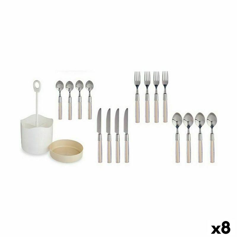 Set di Posate Kinvara HQ223H10 Beige Acciaio inossidabile (8 Unità)