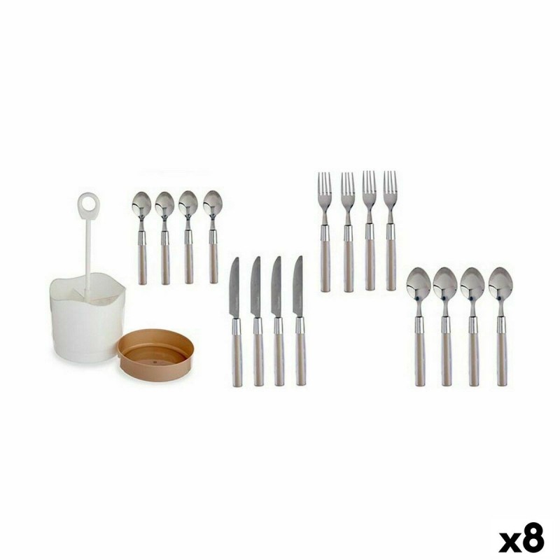 Set di Posate Kinvara HQ233H10 Marrone Acciaio inossidabile (8 Unità)