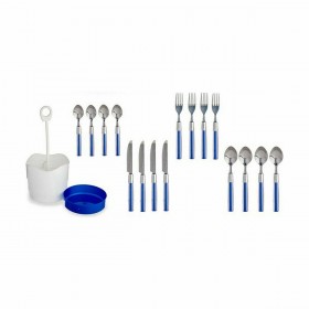Set di Posate Kinvara HQ233H10 Azzurro Acciaio inossidabile (8 Unità)
