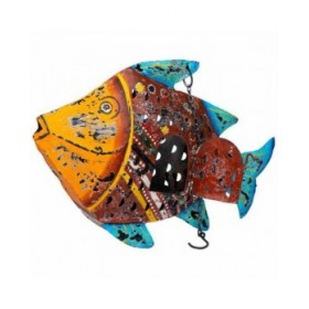 Statua Decorativa Alexandra House Living Legno di mango Pesce 10 x 32 x 50 cm