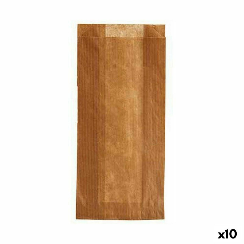 Set di Sacchetti Riutilizzabili per Alimenti Kinvara 190939000485 Cellulosa 12 x 27 cm Compostabile (10 Unità)
