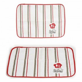 Sottopentola Kinvara Bon Appetit Bianco Rosso 33 x 0,3 x 48 cm (12 Unità)