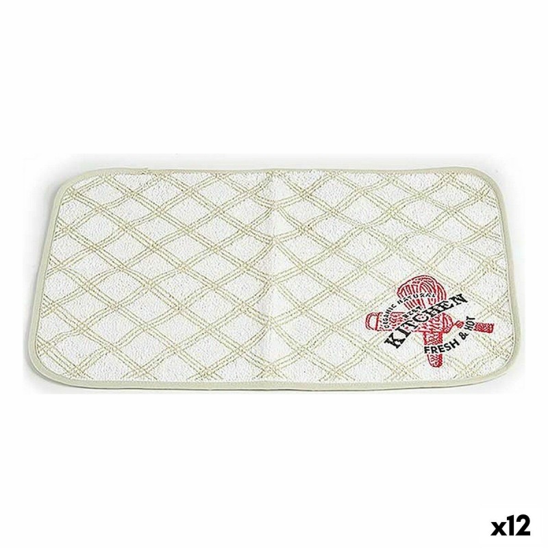 Sottopentola Kinvara 9999 Bianco Verde 33 x 0,3 x 48 cm (12 Unità)