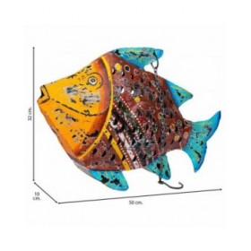 Statua Decorativa Alexandra House Living Legno di mango Pesce 10 x 32 x 50 cm