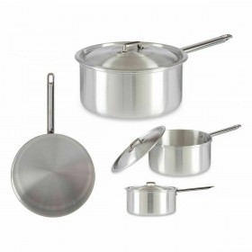 Casseruola con Coperchio Kinvara 100023 Argentato Alluminio Ø 24 cm 5 L (10 Unità)