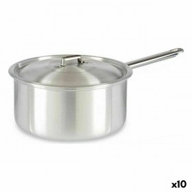 Casseruola con Coperchio Kinvara 100022 Argentato Alluminio 4 L 24,5 x 12 x 41 cm (10 Unità)