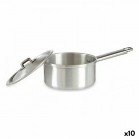 Casseruola con Coperchio Kinvara 100018 Argentato Alluminio Ø 14 cm 1 L (10 Unità)