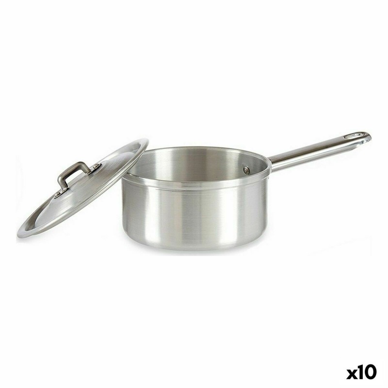 Casseruola con Coperchio Kinvara 100018 Argentato Alluminio Ø 14 cm 1 L (10 Unità)