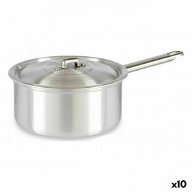 Casseruola con Coperchio Kinvara 100020 Argentato Alluminio 2 L 20 x 12 x 35,5 cm (10 Unità)
