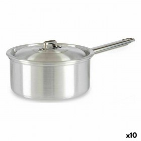 Casseruola con Coperchio Kinvara 100019 Argentato Alluminio Ø 16 cm 1,5 L (10 Unità)