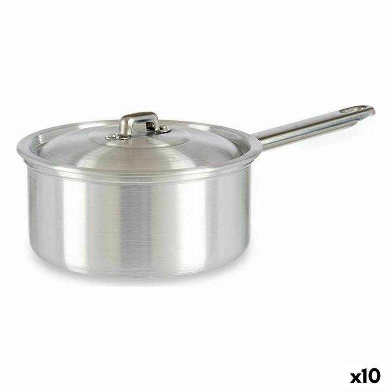 Casseruola con Coperchio Kinvara 100019 Argentato Alluminio Ø 16 cm 1,5 L (10 Unità)
