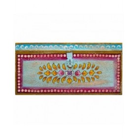 Baule Alexandra House Living Multicolore Legno di mango 28 x 22 x 46 cm Stile artigianale