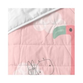 Trapunta HappyFriday Moshi Moshi Multicolore 100 x 130 cm Fenicottero rosa