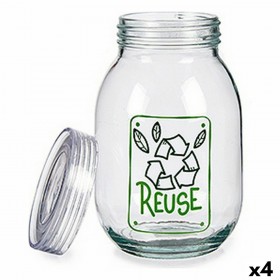 Barattolo Vivalto Reuse Trasparente 1,8 L Vetro (4 Unità)