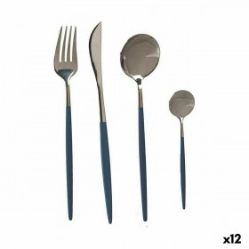 Set di Posate Kinvara BST-CT022 Grigio Argentato Acciaio inossidabile (12 Unità)