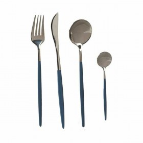 Set di Posate Kinvara BST-CT022 Grigio Argentato Acciaio inossidabile (12 Unità)