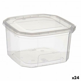 Portapranzo Rettangolare con Coperchio Leknes BS750ROI Trasparente polipropilene 750 ml 12,8 x 7,5 x 13,5 cm (24 Unità)