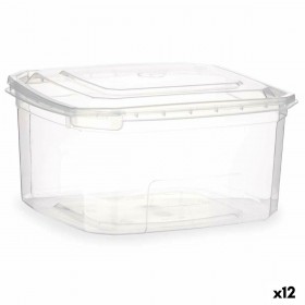 Portapranzo Rettangolare con Coperchio Leknes BS1000ROI Trasparente polipropilene 1 L 14,1 x 8 x 15,5 cm (12 Unità)