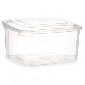 Portapranzo Rettangolare con Coperchio Leknes BS1000ROI Trasparente polipropilene 1 L 14,1 x 8 x 15,5 cm (12 Unità)