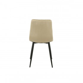Sedia Romimex Beige Velluto Metallo 45 x 89 x 55 cm