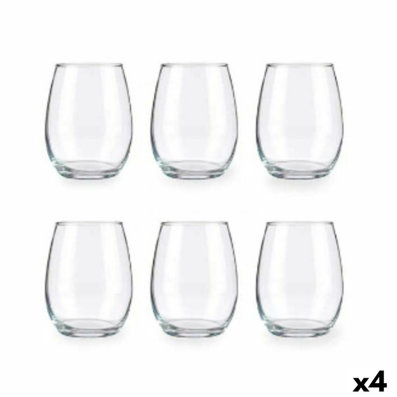 Set di Bicchieri Pasabahce Amber Trasparente Vetro 350 ml (4 Unità)