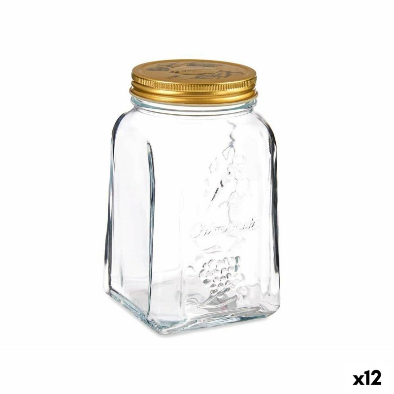 Vaso Pasabahce Homemade Trasparente Dorato 1 L (12 Unità)