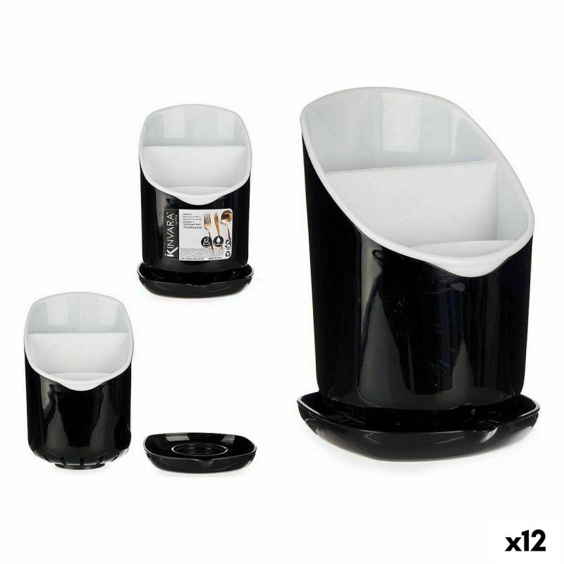Scolaposate Kinvara AP-9143 Bianco Nero Plastica 12 x 19 x 12,5 cm Smoking (12 Unità)