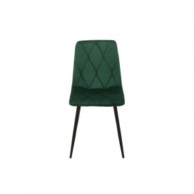 Sedia Romimex Verde Velluto Metallo 45 x 89 x 55 cm