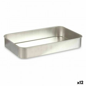 Teglia Kinvara 100153 Argentato Alluminio 41 x 6,5 x 26 cm (12 Unità)