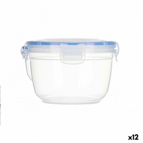 Porta pranzo Ermetico Leknes 30512 Trasparente polipropilene Cilindro 1,2 L 15,5 x 10,5 x 15,5 cm (12 Unità)