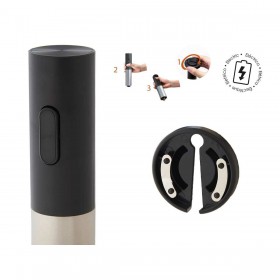 Cavatappi Elettrico per Bottiglie di Vino Kinvara KB1-602103 Acciaio Plastica 4,6 x 22,8 x 4,6 cm (12 Unità)