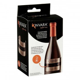 Termometro per Vino Kinvara 202230108 Nero Argentato Acciaio inossidabile (12 Unità)