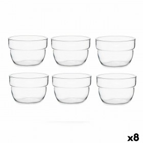 Set di Ciotole Pasabahce Motto Trasparente Vetro 200 ml (8 Unità)