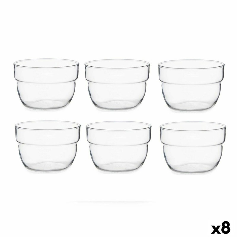 Set di Ciotole Pasabahce Motto Trasparente Vetro 200 ml (8 Unità)