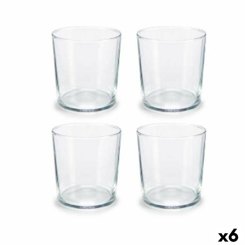 Set di Bicchieri Pasabahce Bistro Trasparente Vetro Cristallo 380 ml (6 Unità)