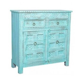 Credenza Alexandra House Living Azzurro Legno di mango 41 x 101 x 101 cm