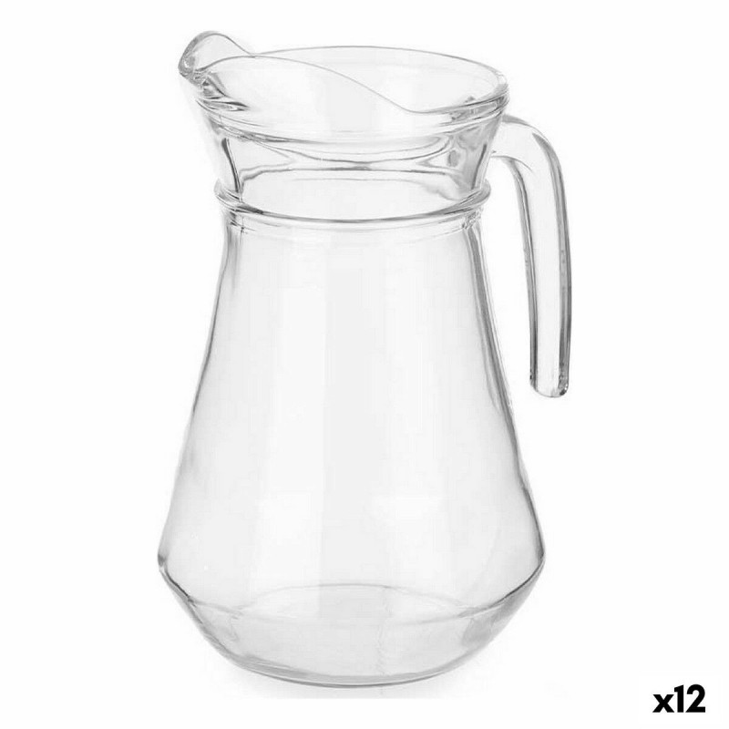 Caraffa in Vetro Trasparente Vivalto J-34 Trasparente Vetro 1 L (12 Unità)