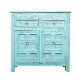 Credenza Alexandra House Living Azzurro Legno di mango 41 x 101 x 101 cm