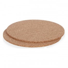 Set di sottopentola Kinvara KT166139R Naturale Sughero 18 x 0,5 x 18 cm Sottopentola (12 Unità)