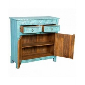 Credenza Alexandra House Living Azzurro Legno di mango 41 x 101 x 101 cm