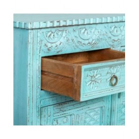 Credenza Alexandra House Living Azzurro Legno di mango 41 x 101 x 101 cm