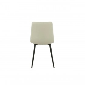 Sedia Romimex Bianco Velluto Metallo 45 x 89 x 55 cm