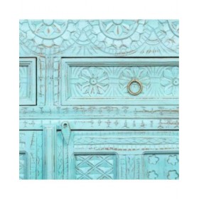 Credenza Alexandra House Living Azzurro Legno di mango 41 x 101 x 101 cm
