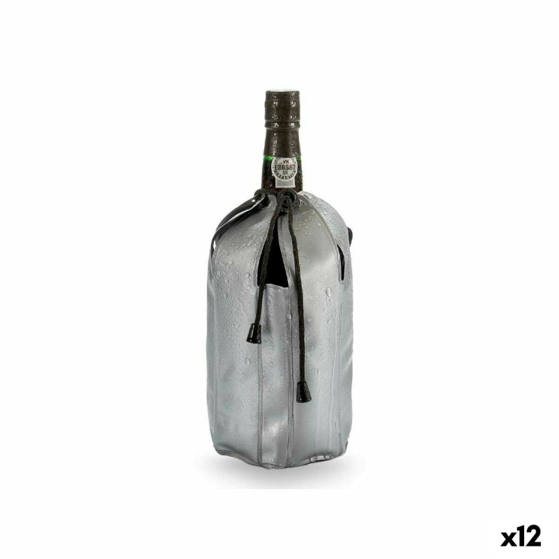 Raffredda Bottiglie Kinvara CG12623-2 Grigio PVC 12 x 12 x 21,5 cm (12 Unità)