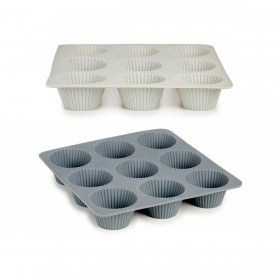 Teglia per Muffin Kinvara HH421 Grigio chiaro Grigio scuro 22 x 3 x 22 cm Muffin (6 Unità)